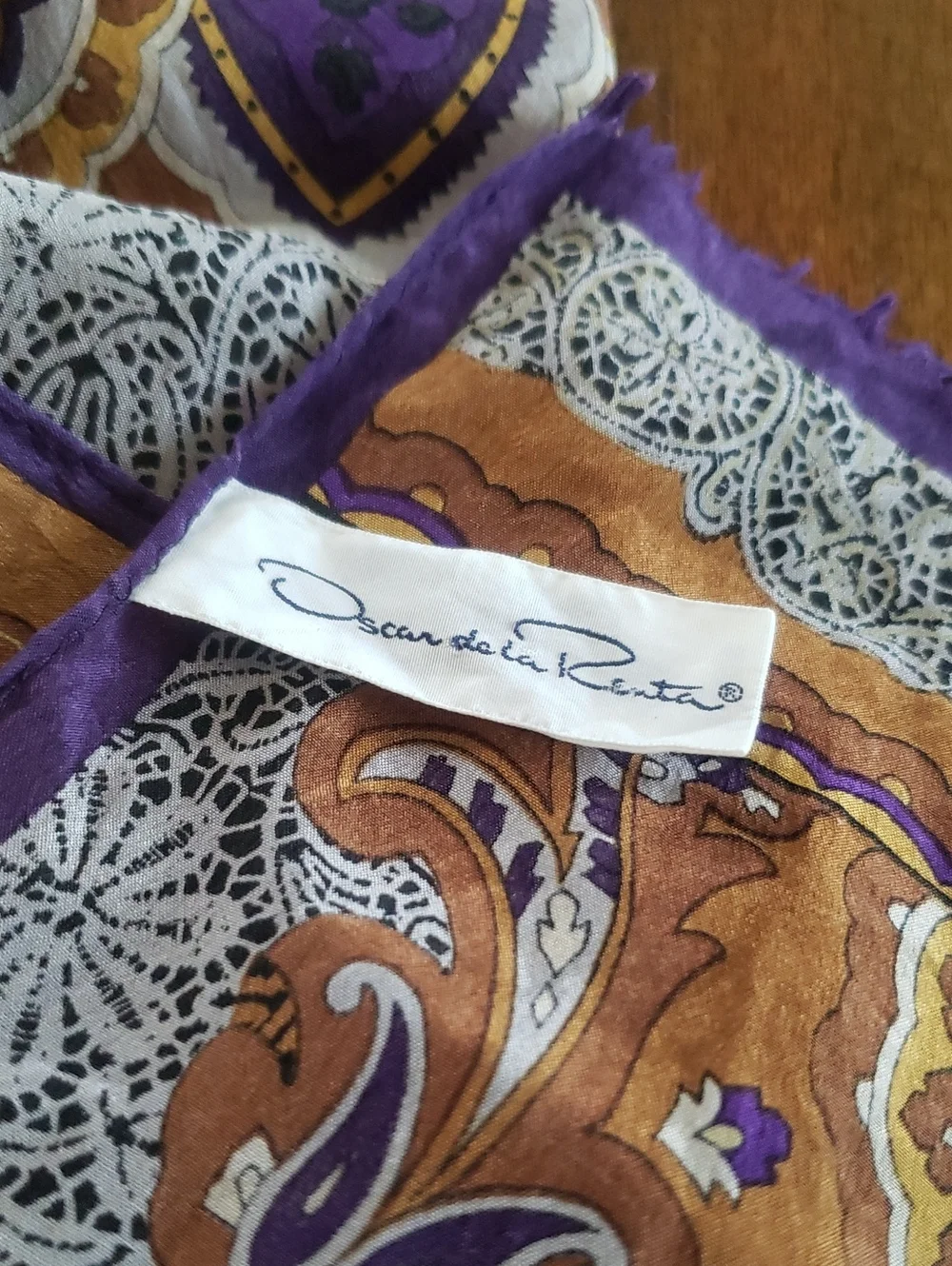 Oscar de la Renta Silk Oblong Scarf
